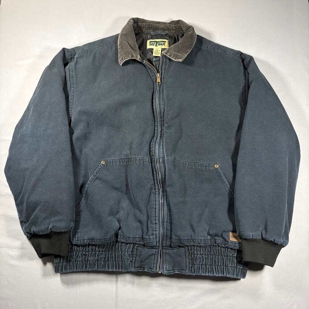 Vintage saftbak black duck canvas work jacket